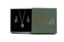 Load image into Gallery viewer, Tourmalinated Quartz Necklace and Earrings Gift Set | Sterling Silver