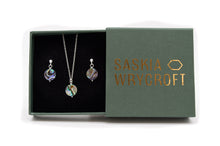 Load image into Gallery viewer, Abalone Shell Necklace and Earrings Gift Set | Sterling Silver