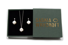 Load image into Gallery viewer, Freshwater Pearl Necklace and Earrings Gift Set | Sterling Silver