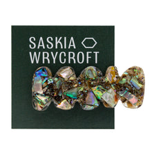 Load image into Gallery viewer, Abalone Shell Wiggle Wavy Resin Hair Clip