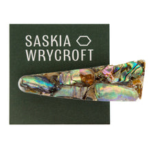 Load image into Gallery viewer, Abalone Shell Resin Hair Clip Barrette | Triangle Clip