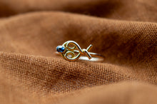 Load image into Gallery viewer, Blue Sapphire 9ct Ring | Art Noveau