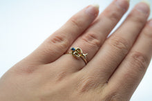 Load image into Gallery viewer, Blue Sapphire 9ct Ring | Art Noveau