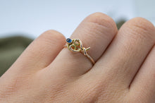 Load image into Gallery viewer, Blue Sapphire 9ct Ring | Art Noveau