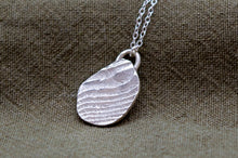Load image into Gallery viewer, Organic Textured Wave Necklace | Sterling Silver
