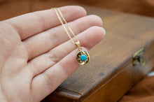 Load image into Gallery viewer, 9ct Yellow Gold Victorian Turquoise Pendant | Antique