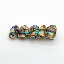 Load image into Gallery viewer, Abalone Shell Wiggle Wavy Resin Hair Clip