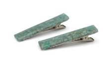 Load image into Gallery viewer, Amazonite Resin Hair Clip Barrette Set