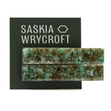 Load image into Gallery viewer, African Turquoise Resin Hair Clip Barrette Set