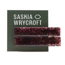 Load image into Gallery viewer, Garnet Resin Hair Clip Barrette Set