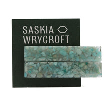 Load image into Gallery viewer, Amazonite Resin Hair Clip Barrette Set