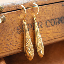 Load image into Gallery viewer, 9ct Yellow Gold Torpedo Earrings | 1980s