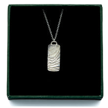 Load image into Gallery viewer, Organic Double Sided Textured Wave Pendant | Sterling Silver