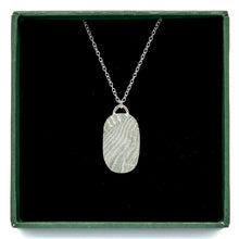 Load image into Gallery viewer, Organic Oval Textured Wave Pendant | Sterling Silver