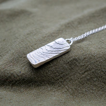 Load image into Gallery viewer, Organic Double Sided Textured Wave Pendant | Sterling Silver
