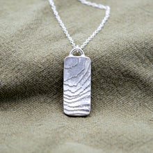 Load image into Gallery viewer, Organic Double Sided Textured Wave Pendant | Sterling Silver