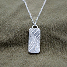 Load image into Gallery viewer, Organic Double Sided Textured Wave Pendant | Sterling Silver