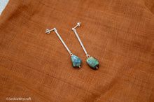 Load image into Gallery viewer, Labradorite Drop Stud Earrings | Sterling Silver