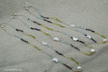 Load image into Gallery viewer, Moon and Pearl Gemstone Necklace | Sterling Silver | Silver Plated