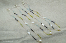 Load image into Gallery viewer, Moon and Pearl Gemstone Necklace | Sterling Silver | Silver Plated