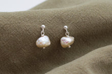 Load image into Gallery viewer, Baroque Freshwater Pearl Necklace and Earrings Gift Set | Sterling Silver