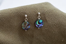 Load image into Gallery viewer, Abalone Shell Necklace and Earrings Gift Set | Sterling Silver