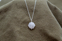 Load image into Gallery viewer, Moonstone Hexagon Necklace and Earrings Gift Set | Sterling Silver