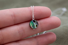 Load image into Gallery viewer, Abalone Shell Circle Necklace | Sterling Silver