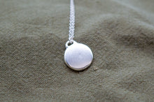 Load image into Gallery viewer, Small Organic Round Textured Wave Necklace | Sterling Silver