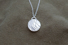 Load image into Gallery viewer, Small Organic Round Textured Wave Necklace | Sterling Silver