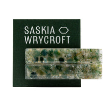Load image into Gallery viewer, Moss Agate Resin Hair Clip Barrette Set