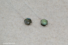 Load image into Gallery viewer, Hexagon Labradorite Necklace | Sterling Silver