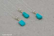 Load image into Gallery viewer, Mexican Turquoise Nugget Necklace | Sterling Silver