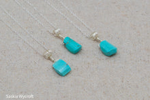 Load image into Gallery viewer, Mexican Turquoise Nugget Necklace | Sterling Silver