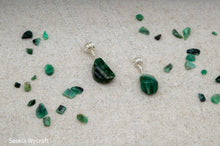 Load image into Gallery viewer, Emerald Nugget Necklace | Sterling Silver | Silver Plated
