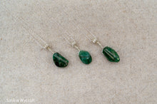 Load image into Gallery viewer, Emerald Nugget Necklace | Sterling Silver | Silver Plated