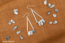 Load image into Gallery viewer, Herkimer Diamond Drop Hook Earrings | Sterling Silver