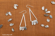 Load image into Gallery viewer, Herkimer Diamond Drop Hook Earrings | Sterling Silver