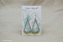Load image into Gallery viewer, Green Garnet Andradite Drop Hook Earrings | Sterling Silver