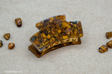 Load image into Gallery viewer, Tigers Eye Resin Hair Claw