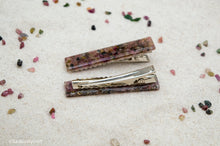 Load image into Gallery viewer, Watermelon Tourmaline Resin Hair Clip Barrette Set
