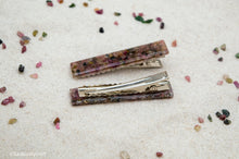 Load image into Gallery viewer, Watermelon Tourmaline Resin Hair Clip Barrette Set