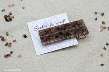 Load image into Gallery viewer, Watermelon Tourmaline Resin Hair Clip Barrette Set