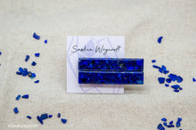 Load image into Gallery viewer, Lapis Lazuli Resin Hair Clip Barrette Set