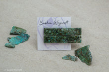 Load image into Gallery viewer, African Turquoise Resin Hair Clip Barrette Set