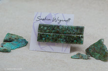 Load image into Gallery viewer, African Turquoise Resin Hair Clip Barrette Set