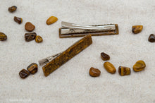 Load image into Gallery viewer, Tigers Eye Resin Hair Clip Barrette Set