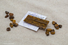 Load image into Gallery viewer, Tigers Eye Resin Hair Clip Barrette Set