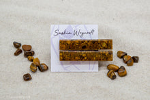 Load image into Gallery viewer, Tigers Eye Resin Hair Clip Barrette Set