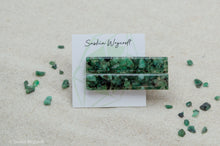 Load image into Gallery viewer, Emerald Rock Resin Hair Clip Barrette Set